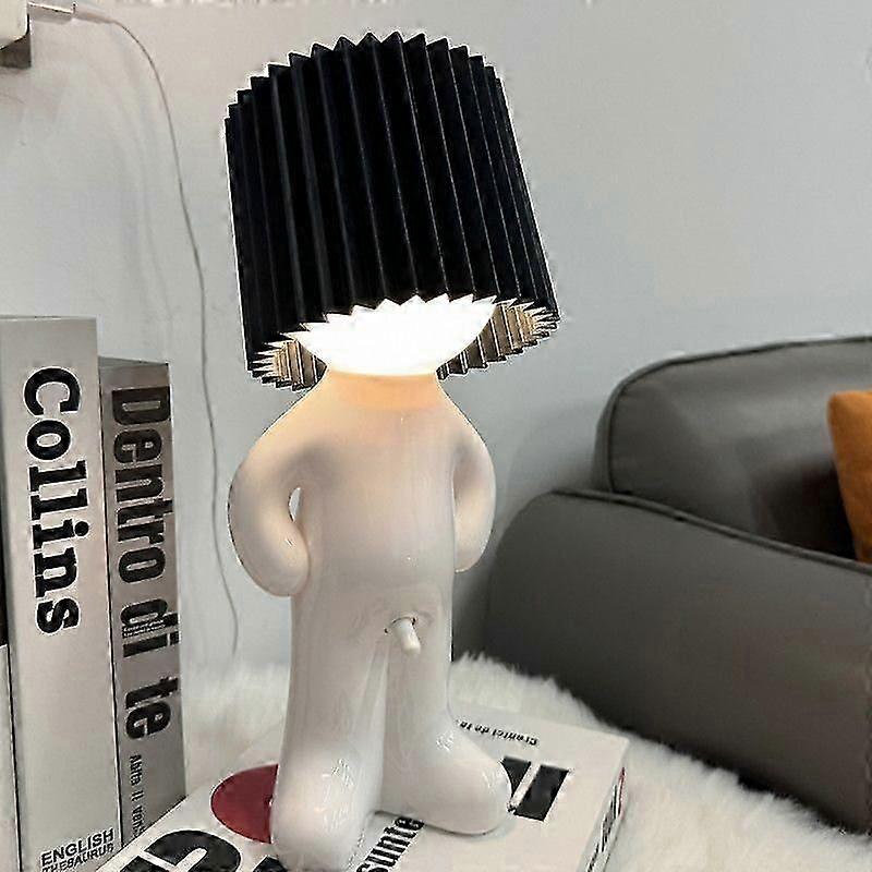 Shy Boy Table Lamp, Portable Rechargeable Bedside Lamp
