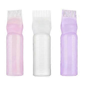 3 PCS Hair Color Brush Applicator Hair Dye Tool Hair Coloring Bottle Applicator Comb Bottle Applicator Comb Applicator Bottle Edition