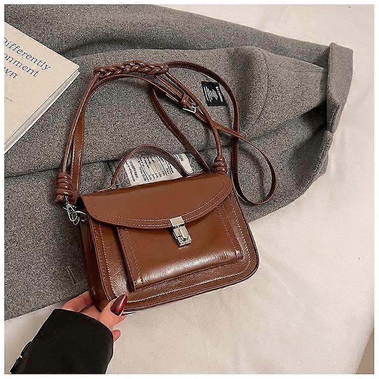 Women's Handbag, Solid Color, Vintage Style