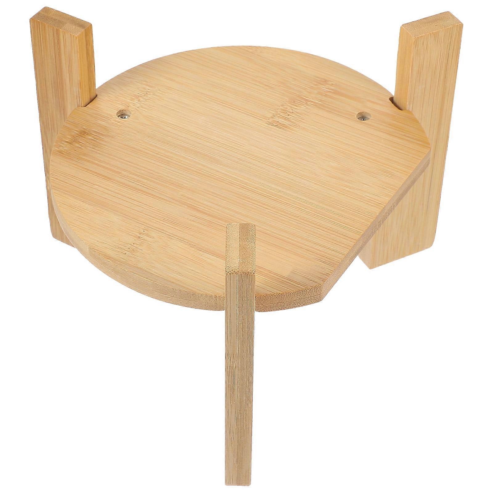 1Pcs Rectangular Wood Beverage Dispenser Stand for Home Beverage Serving