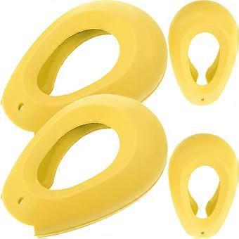 Protetores de ouvido para tintura de cabelo, protetores de silicone para proteção térmica, 2 pares.