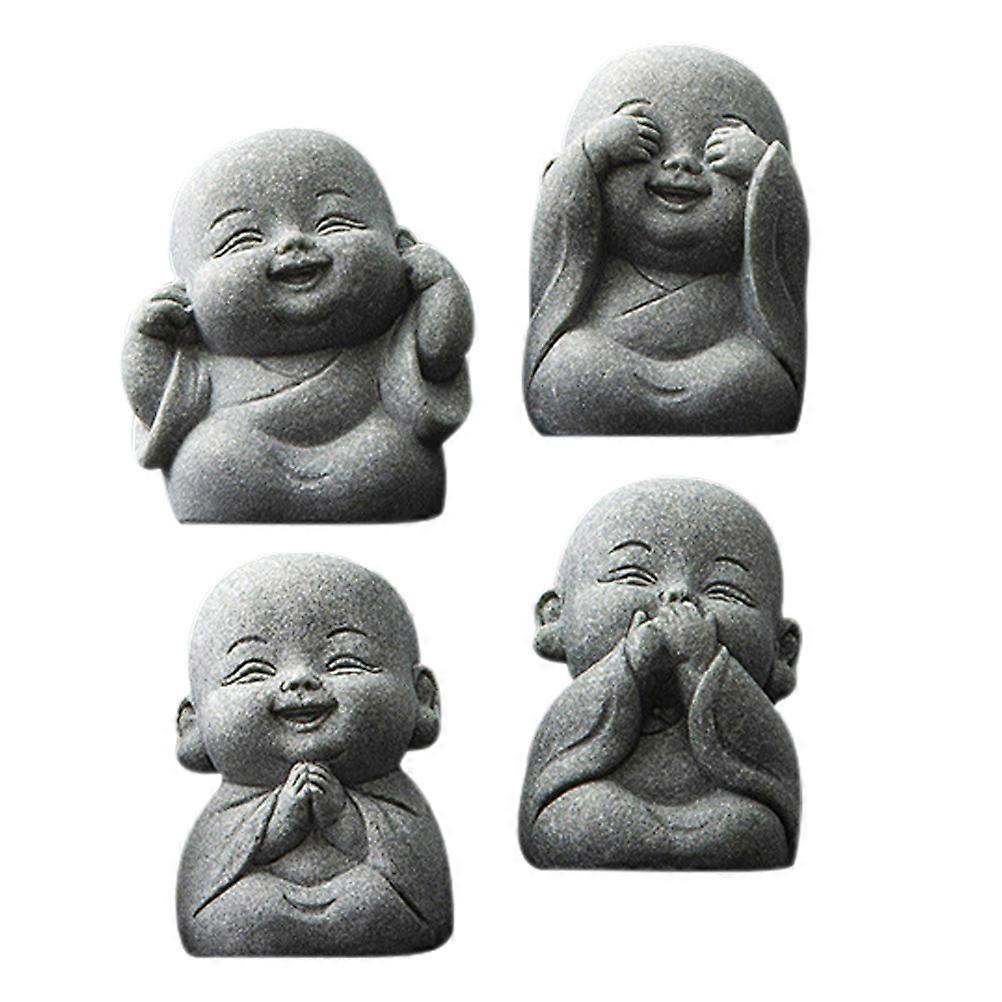 Creative Mini Statues Stone Home Decor Tabletop Ornament 12Pcs Set