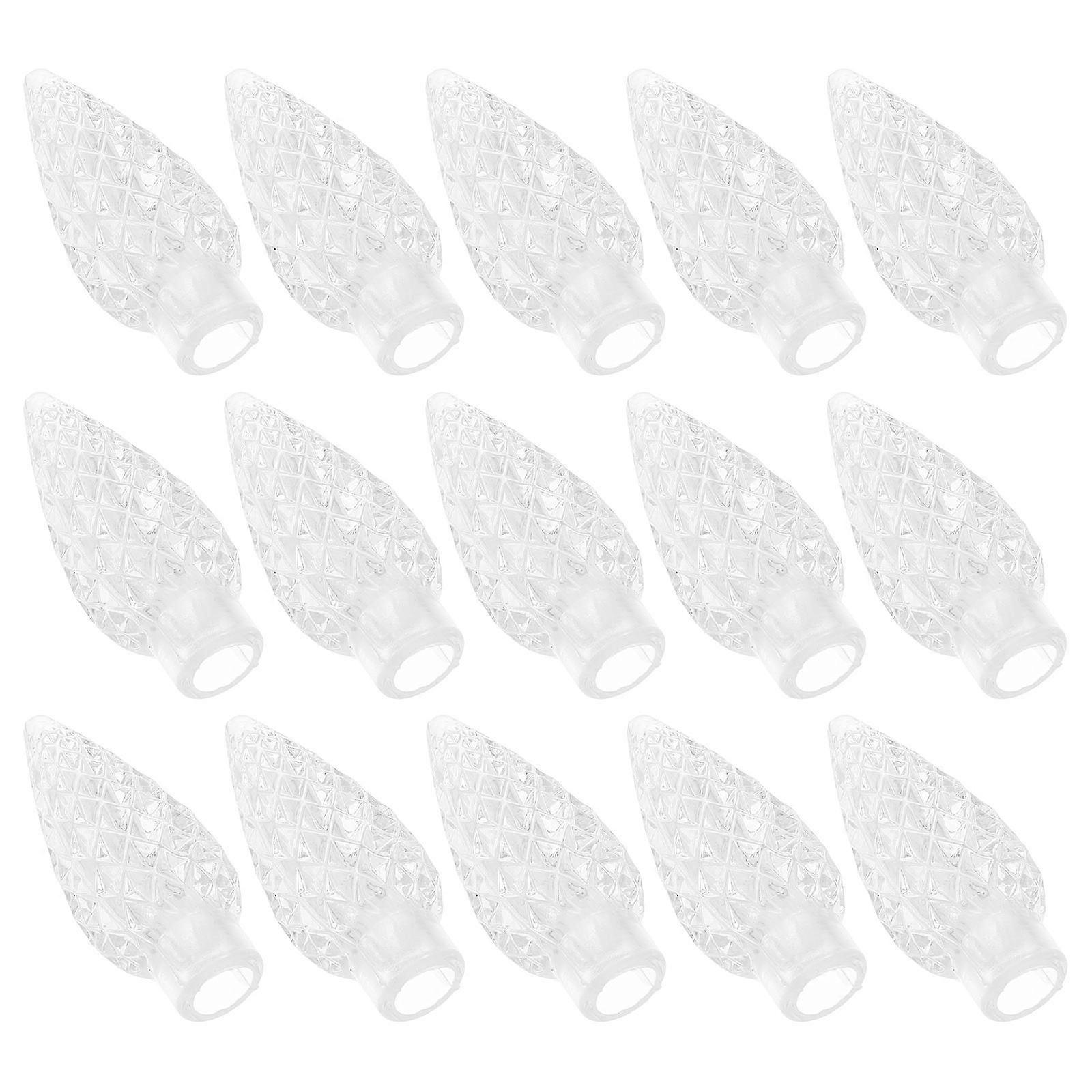 Transparent Plastic Bulb Covers Replacement String Light Decorative 100Pcs Set