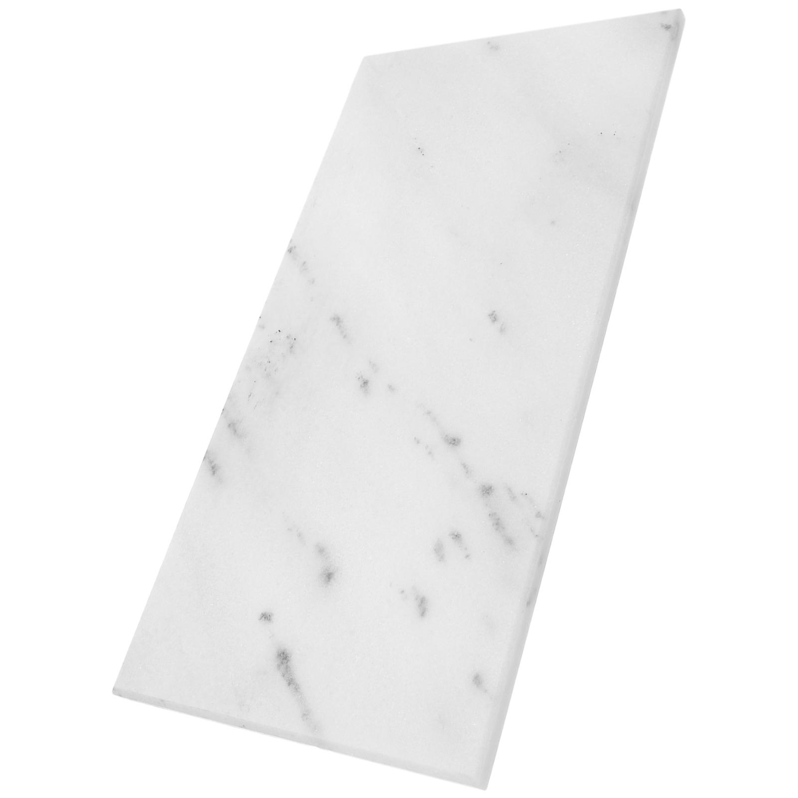 Vanity Tray Marble Countertop Tray for Storage White Rectangle