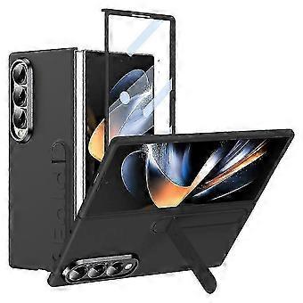Premium Samsung Galaxy Z Fold3 5G Compatible Phone Case with Kickstand & PC Cover and Tempered Glass Screen Protector
