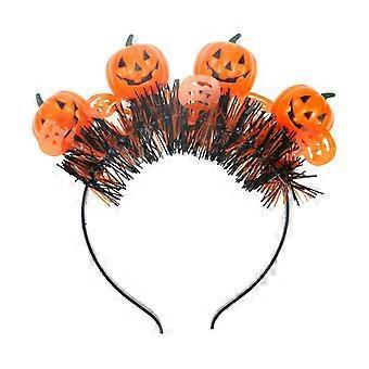 Halloween Headband with Pumpkins/Skull/Ghosts DIY Hair Styling Hoop Accessories for Halloween Party