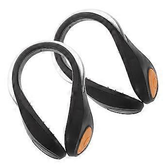 Reflective LED Shoe Clip Lights for Night Safety Running Gear 2Pcs
