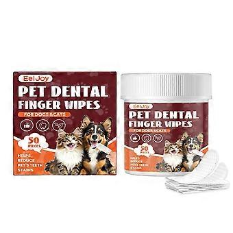 Disposable Pet Dental Cleaning Finger Cots for Cats and Dogs, Daily Oral Care with 1,2-Hexanediol and Panthenol, Portable and Easy to Use