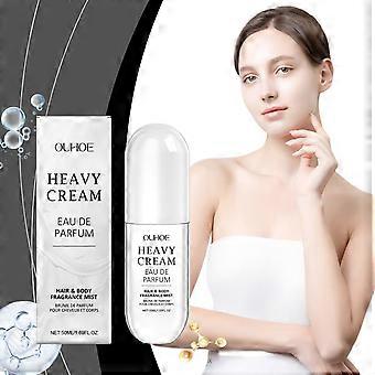 50 ml Vanilla Body Spray - Mælkeduftende Body Fragrance Mist | Langtidsholdbar vanilje parfume mælk smag Body Mist | Ingen alkohol naturlig vaniljemælk pr.