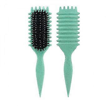 2-delat borstpaket kompatibelt med styling- och underhållsprodukter för lockigt hår Edition 0619