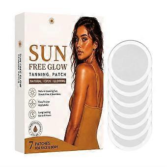 7-Pack Natural Tan Transdermal Tanning Patches for Even Color That Lasts 5 to 7 Days, Waterproof and Safe for Sensitive Skin