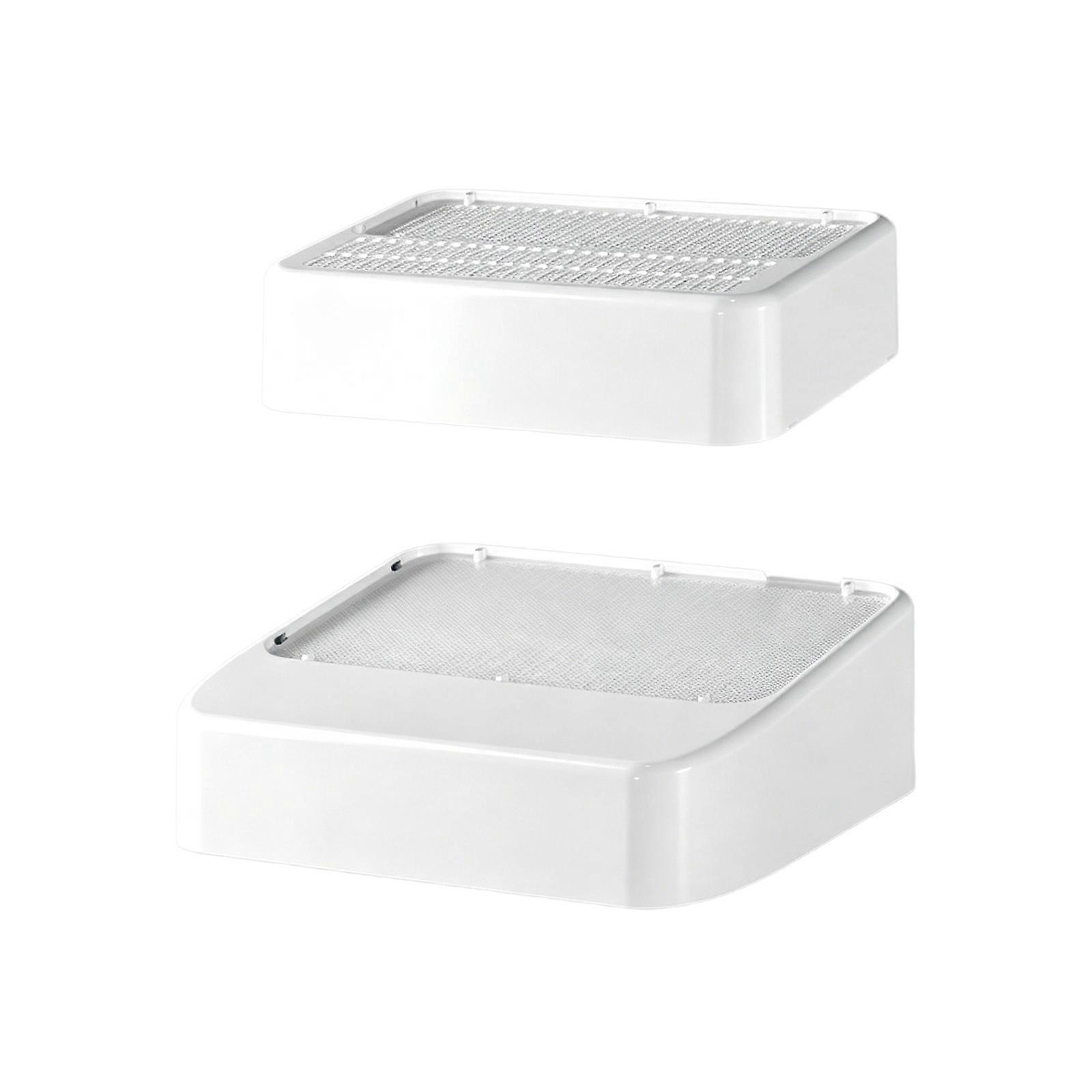 Double Layer Animal Entry Platform Featuring Stable Base For Convenient Usage And Cleanliness  White