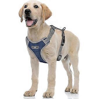 Adjustable Comfort Dog Harness Vest, Breathable Easy-On Reflective Soft Mesh Design