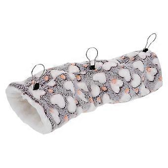 Plush Hamster Tunnel Nest for Comfortable Pet Hammock 1Pcs Coffee Color