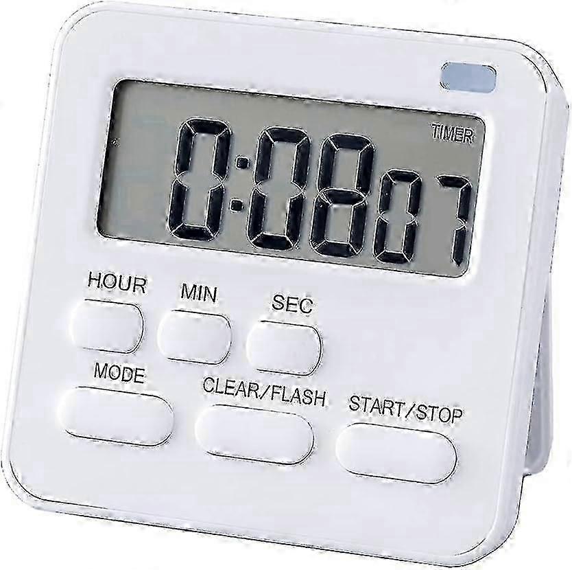 Digital Kitchen Timer with Integrated Egg Timer Clock and Magnetic Alarm