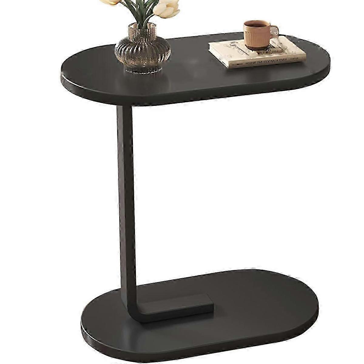 C Shaped Sofa Side End Table Side Table TV Tray Table for Sofa, Bed, Small Couch Table 26-27