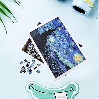Night Jigsaw for Kids Playing 1000 Pieces Puzzle Without Frame