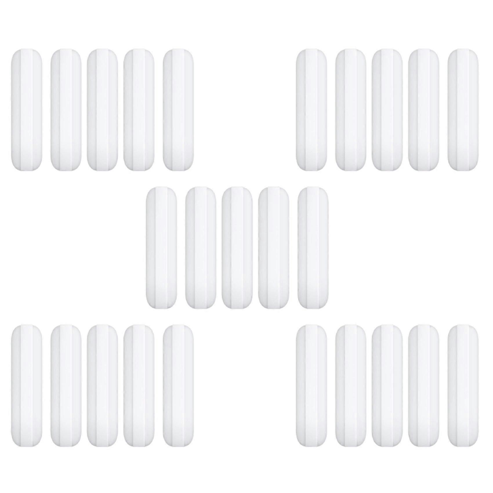 25 Pcs 25mm(1 Inch) PTFE Magnetic Stirrer Mixer Stir Bar,White Color,Laboratory Bar,Stir Plate Bar,7mm25mm Stir Bars