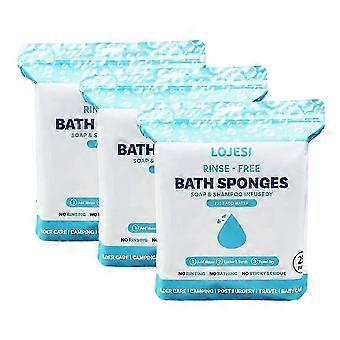 25 Pack Disposable Shower Wipes, Rinse-Free Bathing Solution: Simply Dampen, Lather, Dry Without Rinsing-BHKJ