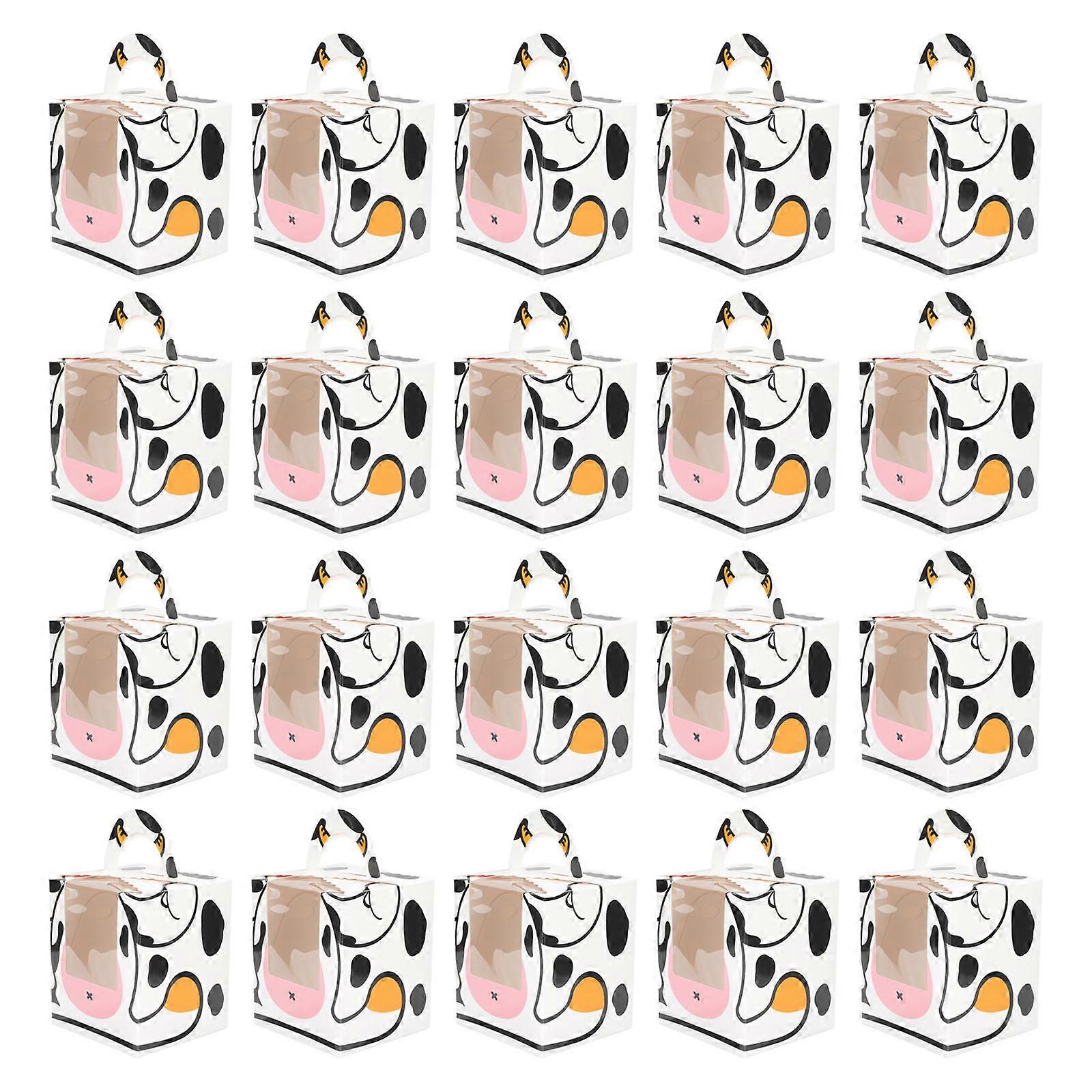 Cartoon Cake Box for Package Use 20Pcs White Multi-Function Cake Boxes