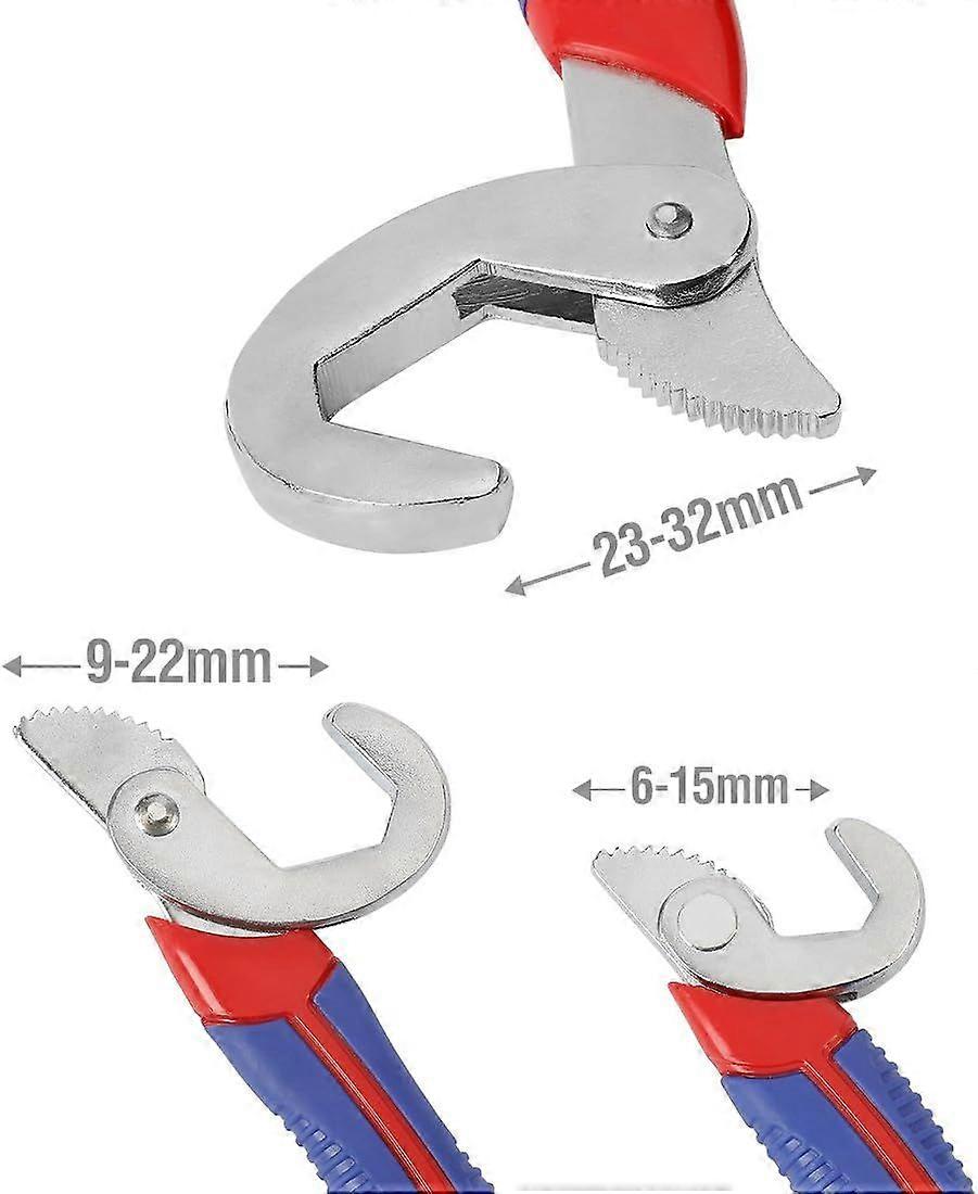 SZTXJ Adjustable Multi-Function Nut Wrenches 2-Piece Universal Wrench Kit
