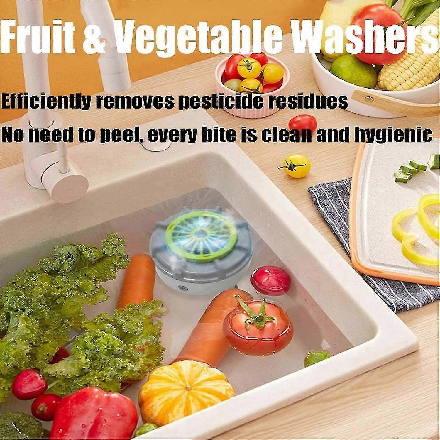 Seattleget Efficient Portable Fruit and Vegetable Washers, Ultrasonic Cleaner -New Listing