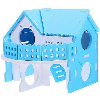 Hamsterhus Gömställe Marsvin Gömställe Leksak för Husdjur 2 Styck Tillverkad av PVC-material