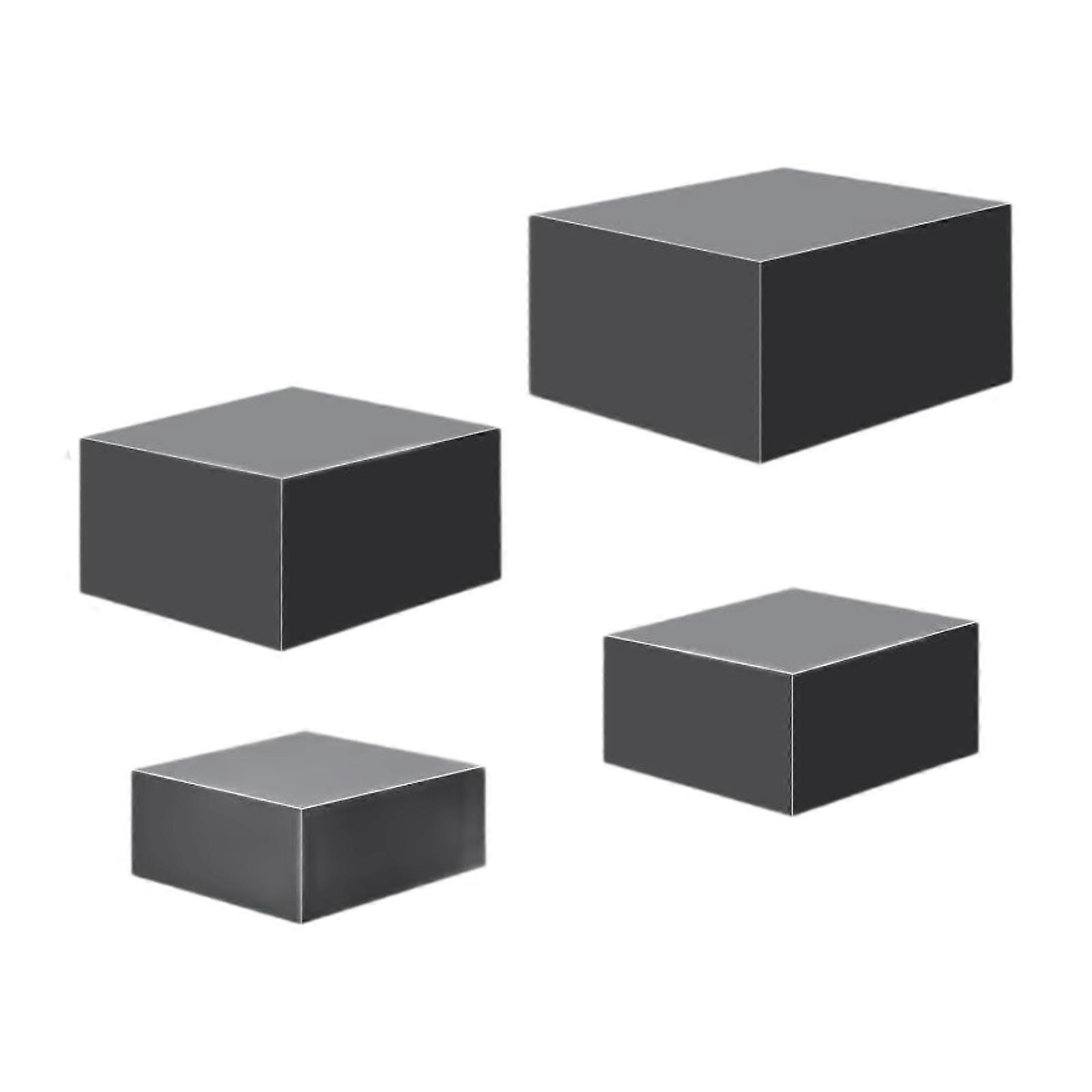 4 Pieces Acrylic Cube Display Box Riser, Nesting Riser,Food Display Stand 5