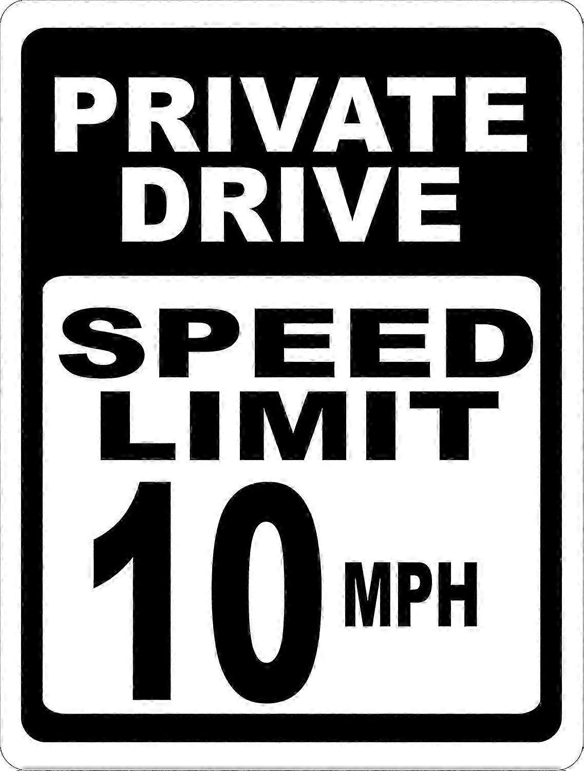 12x18 Rustproof 10 MPH Speed Sign