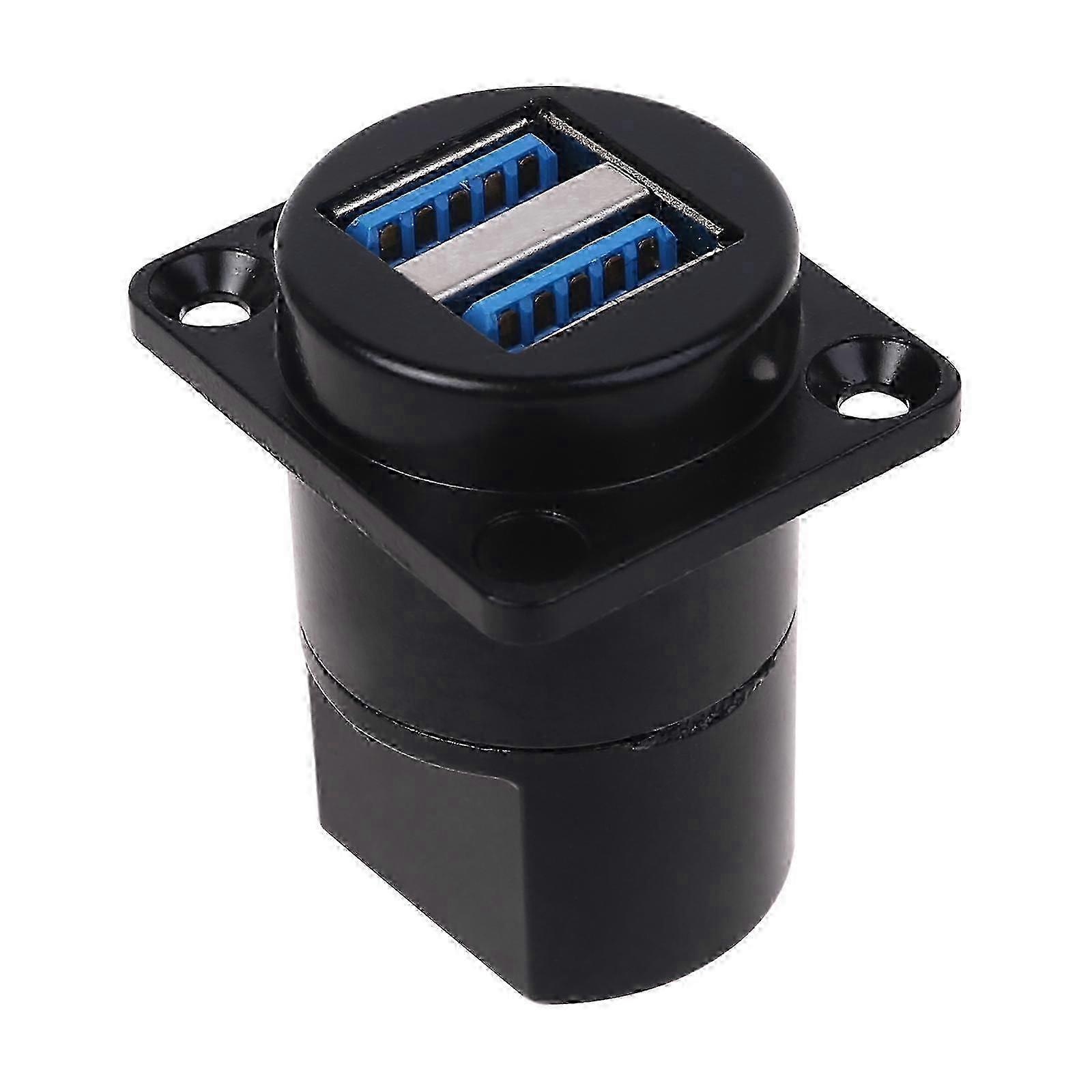USB 3.0 Type D Socket Connector Panel Mount Adapter Holder Plug Support