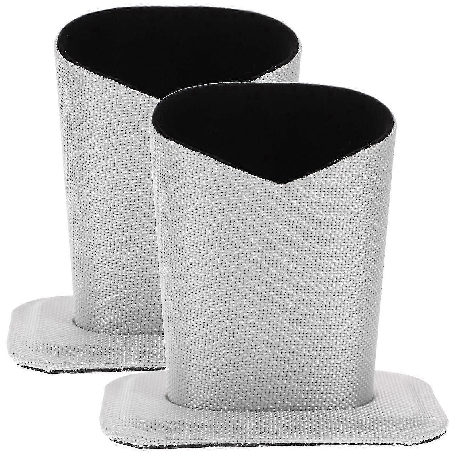 2pcs Simple Glasses Holder Solid Color Glasses Base Desktop Glasses Base (Silver)