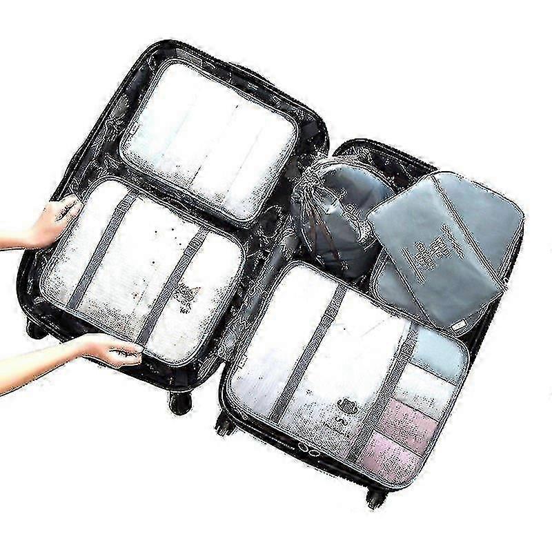 Grey Packing Cubes Set 6 Pcs