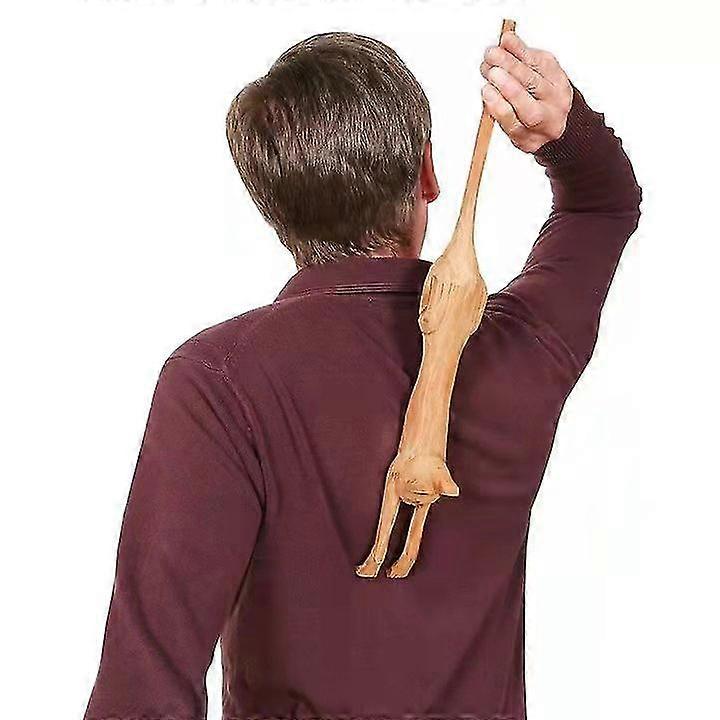 Hand-Carved Cat Back Scratcher