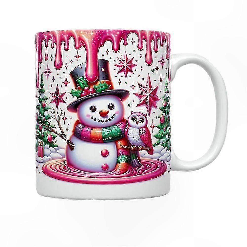 Festive Ceramic Snowman Mug