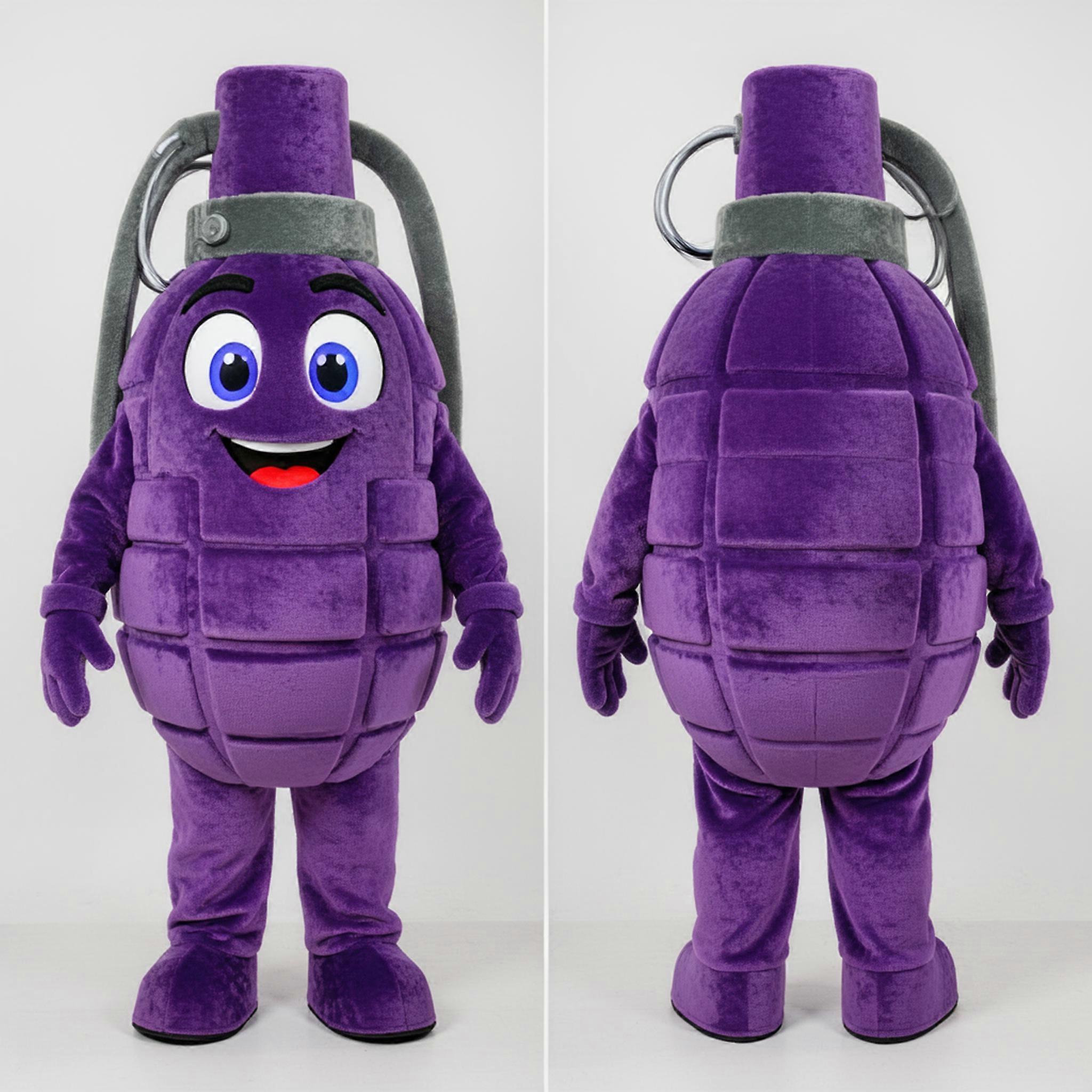 MASTICOT Purple Plush Grenade Mascot