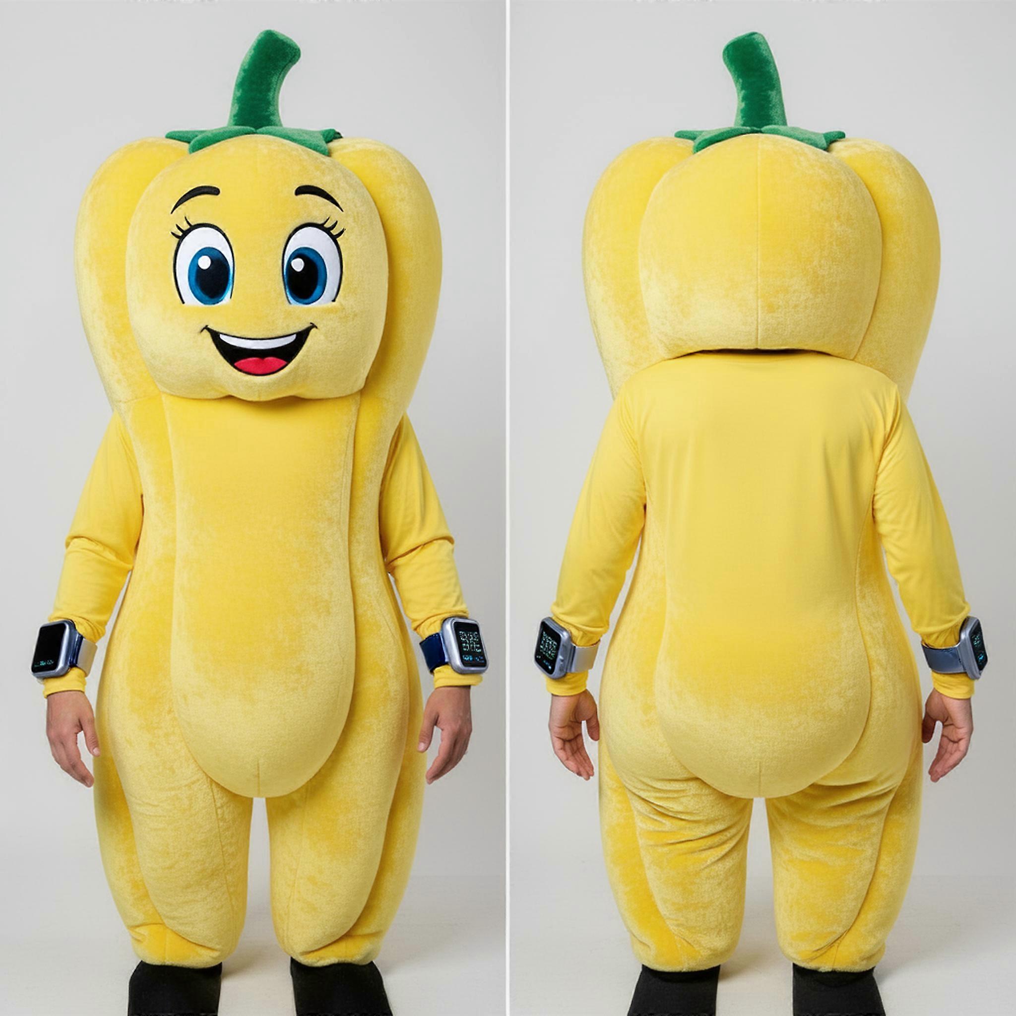 MASTICOT Lemon Yellow Smiling Pepper Mascot