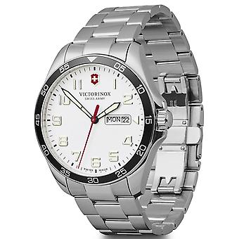 Victorinox veld horloge Quartz analoge man horloge met roestvrijstalen armband V241850