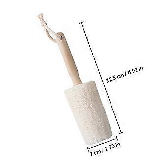 Loofah Bath Brush Natural Wooden Shower Brush for Body Exfoliating 2Pcs
