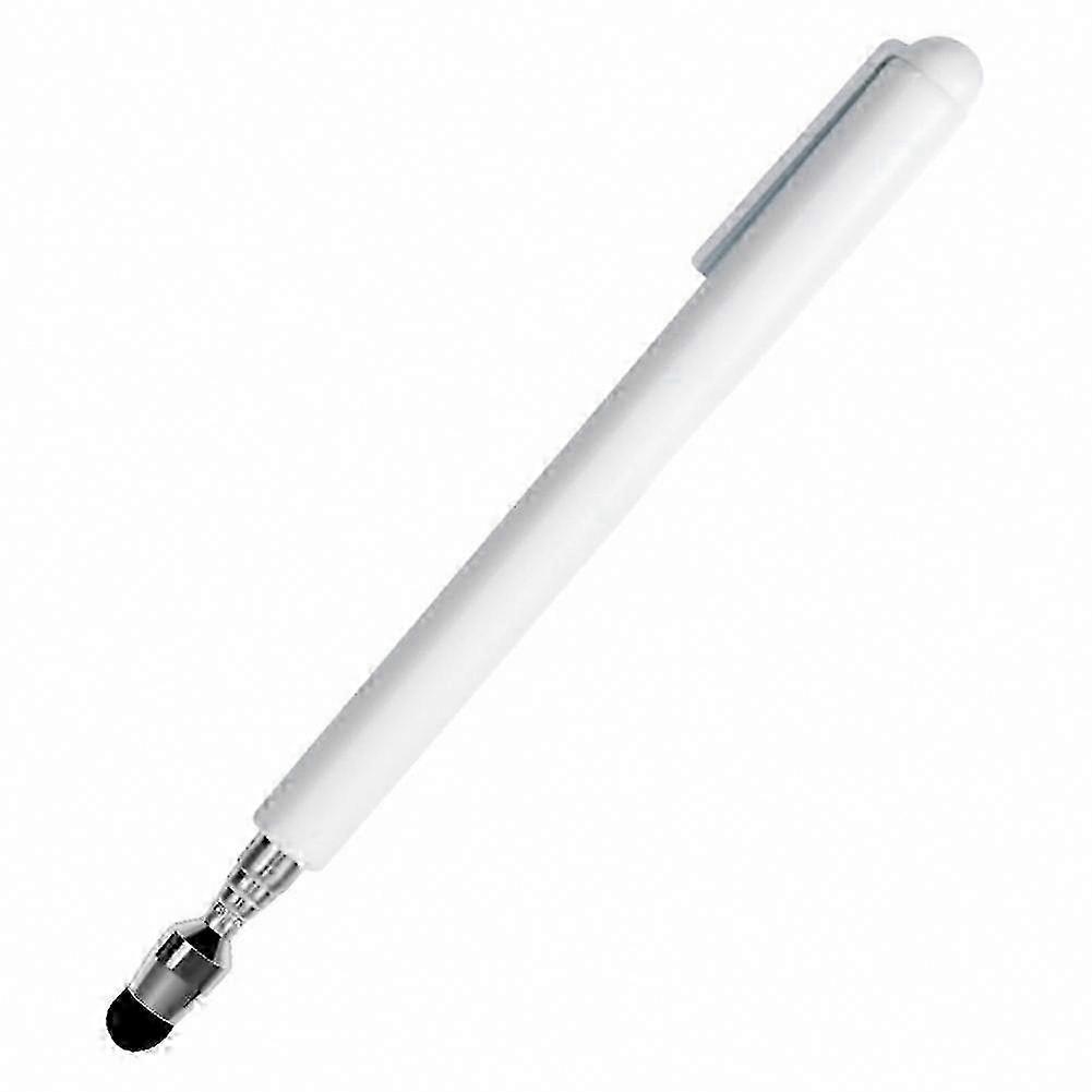 Adjustable Stylus Pen compatible with Touchscreen Devices, Retractable Pointer with Soft Flocking Tip in Black