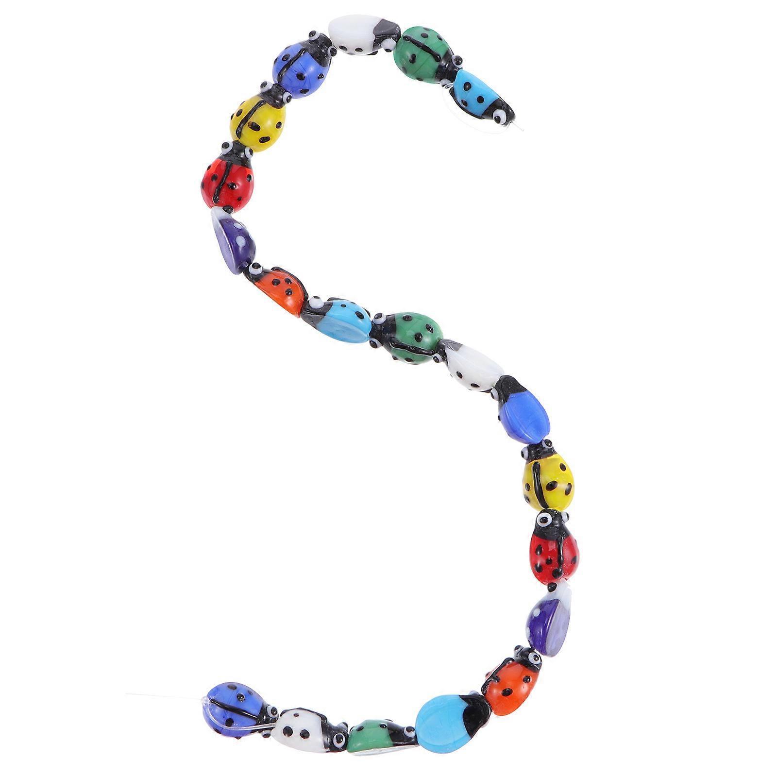 23cm Ladybug Glazed Craft Beads