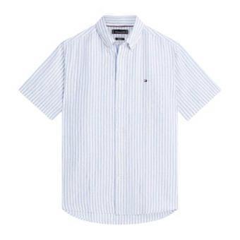 Tommy Hilfiger Mens Vertical Stripe Linen Blend Shirt