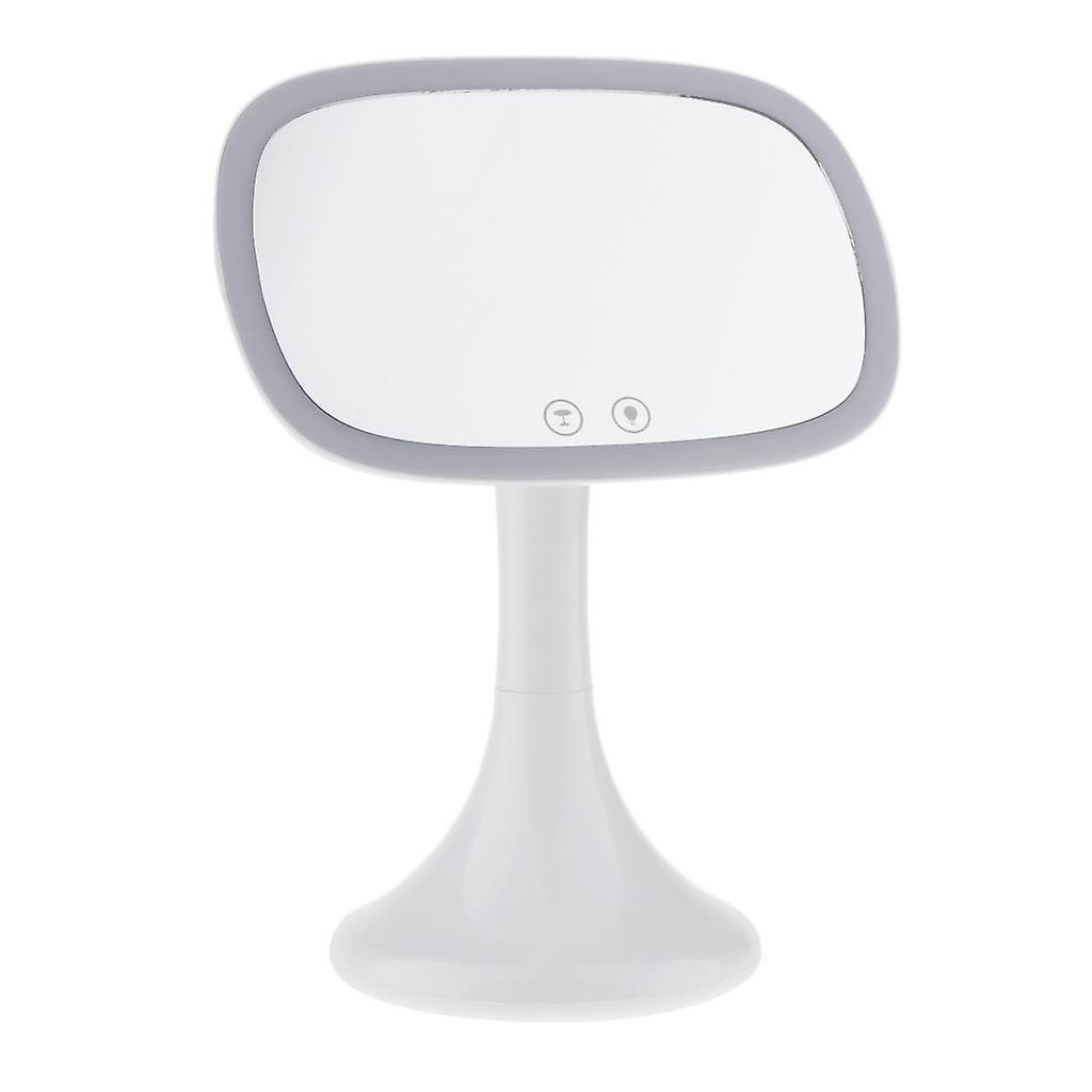 Desktop Stand Vanity Makeup Mirror Adjustable Touch Screen 37 LED Light USB