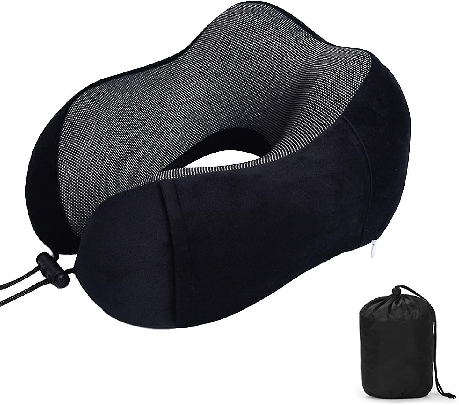 Travel Pillow, Memory Foam Neck Pillow For Travelling Or Flight, Ergonomically Designed Neck Support Pillow