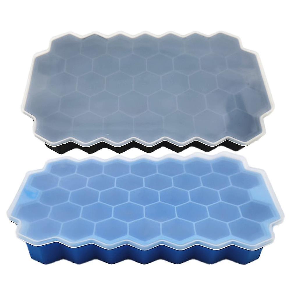 Ice Tray, Ice Tray For Making Hexagonal Ice, Includes 2 Trays