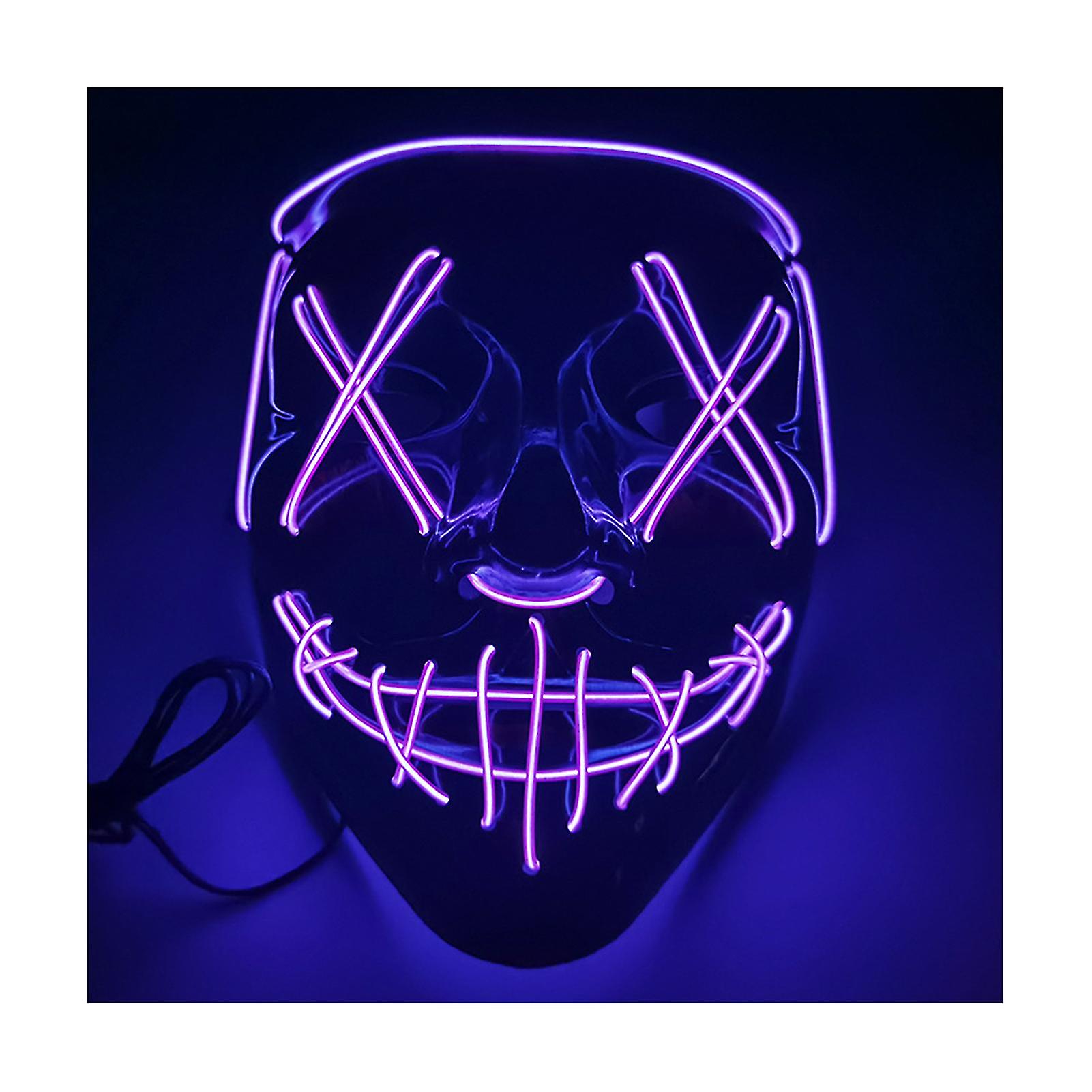 Halloween Luminous Mask Easy To Carry Comfortable And Breathable Necessary For Various Parties