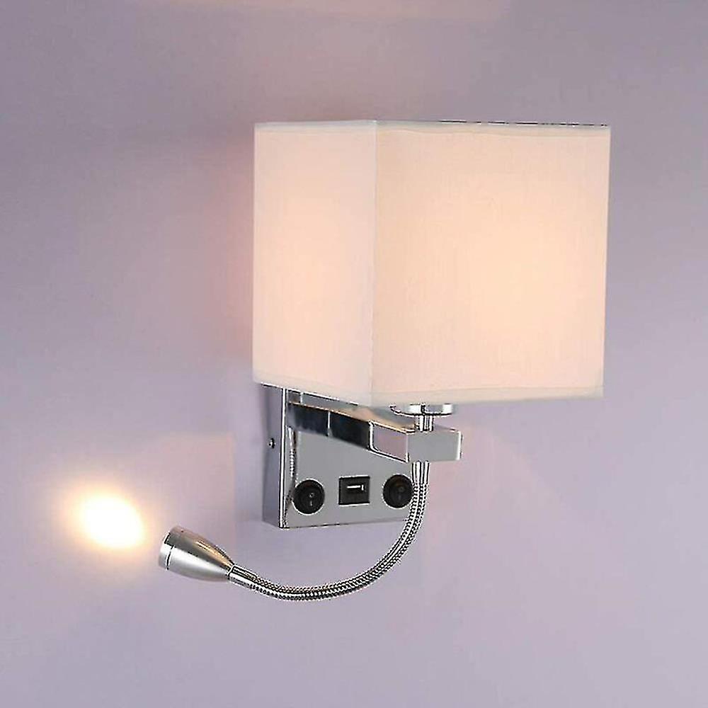 Draadloze oplaadlamp, wandlamp, slaapkamer, nachtkastje
