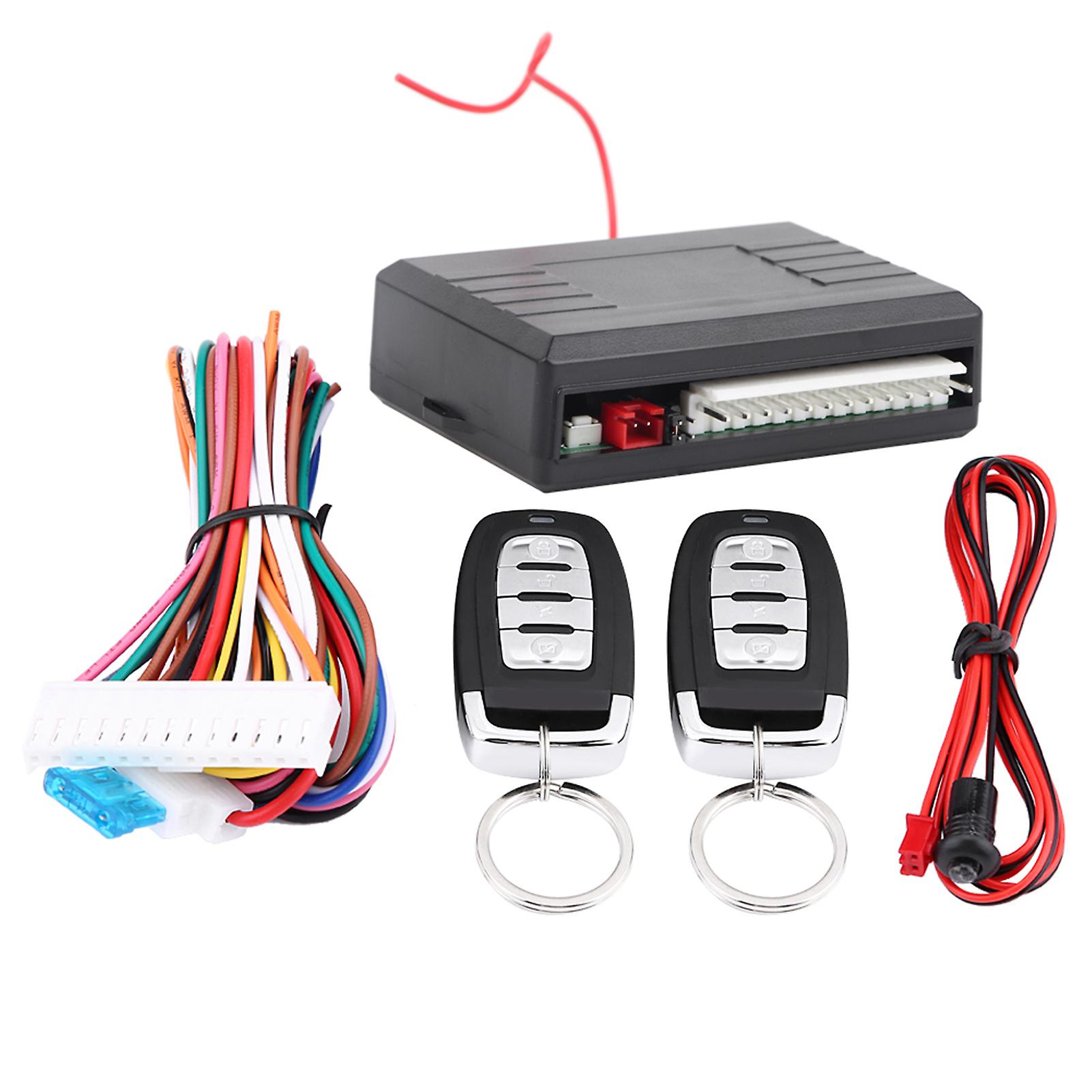 Keyless Entry Kit,Car Keyless Entry System Universal Keyless Entry System Central Locking Luxury Finish