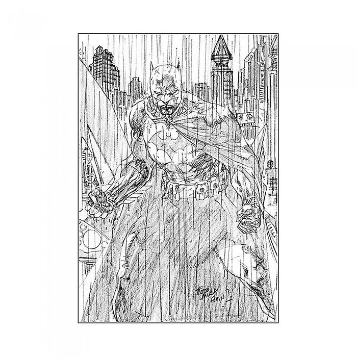 Batman Rainstorm Print