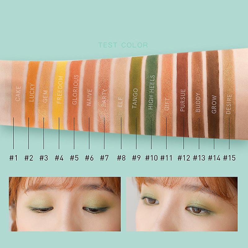 Childhood Theme 15 Colors Eyeshadow Palette Pearlescent Polarized Matte Long Lasting Eye Shadow