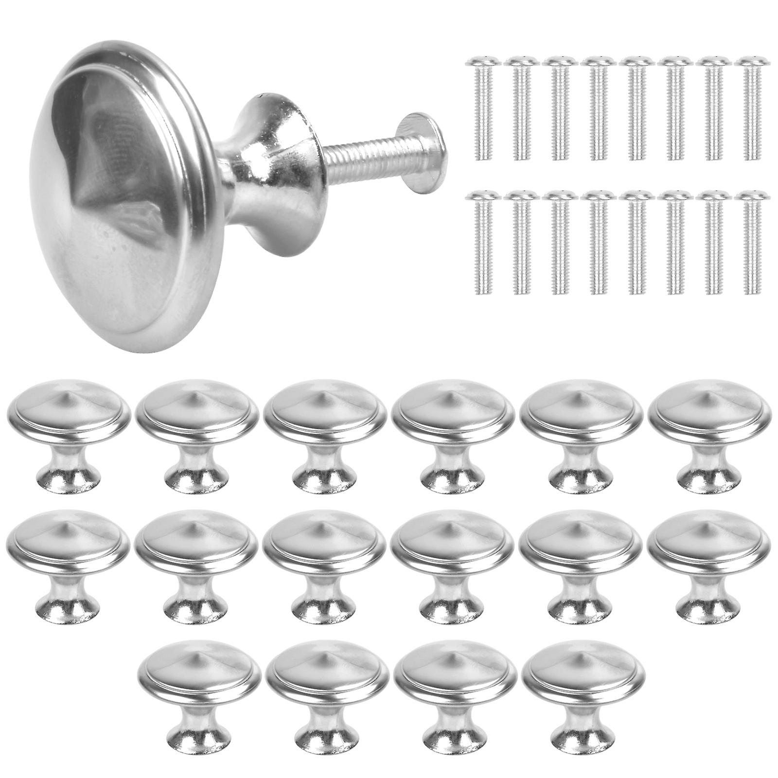 16pcs Cabinet Knobs Round Mushroom Drawer Knobs Furniture Pull Handle